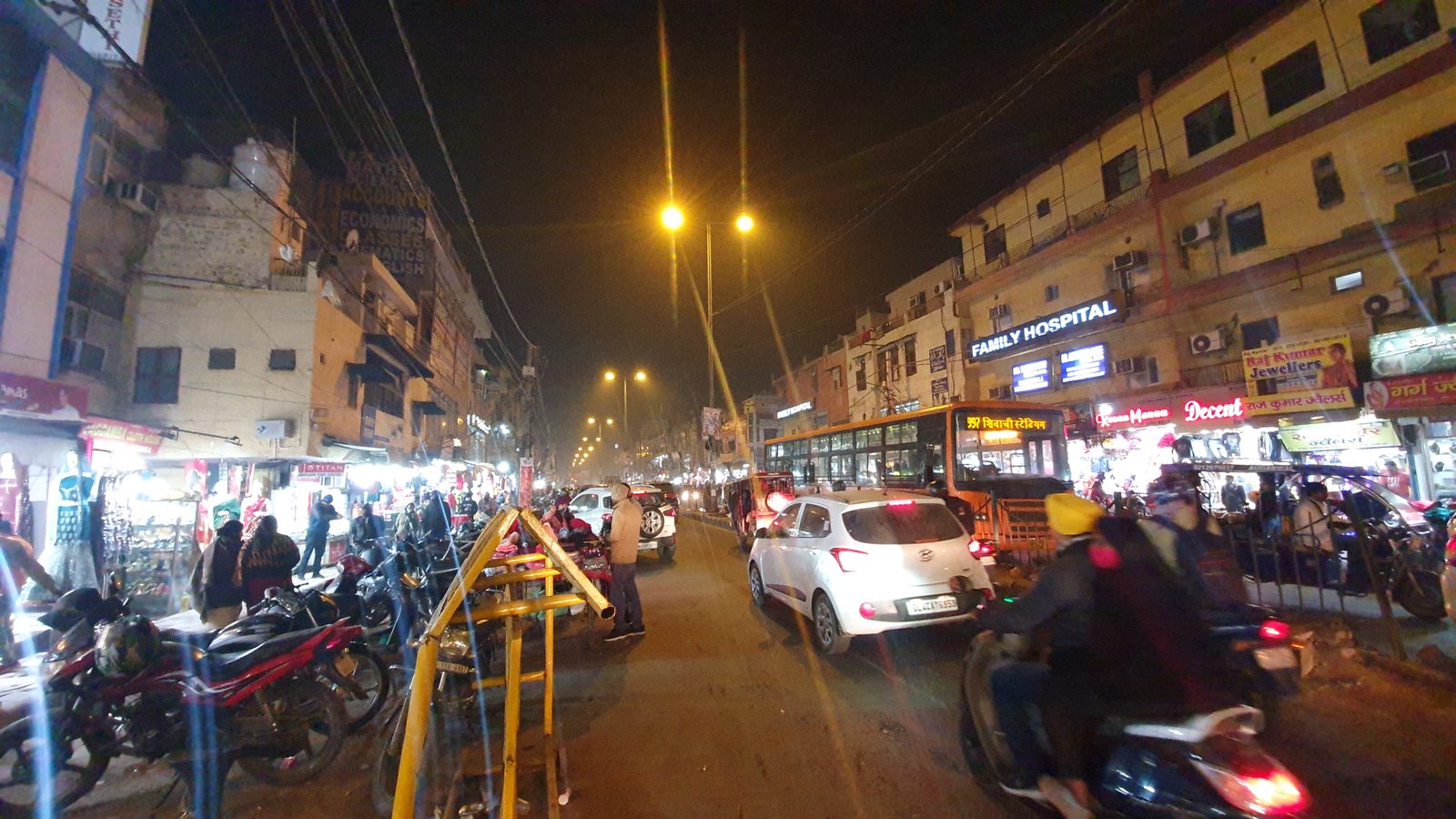 Avantika Main Market at night