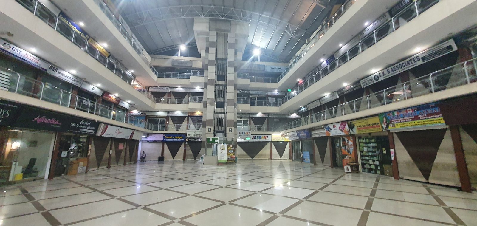 A shopping mall interior in Rohini
