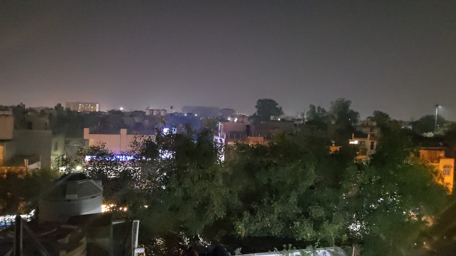Vishram Chowk skyline at night